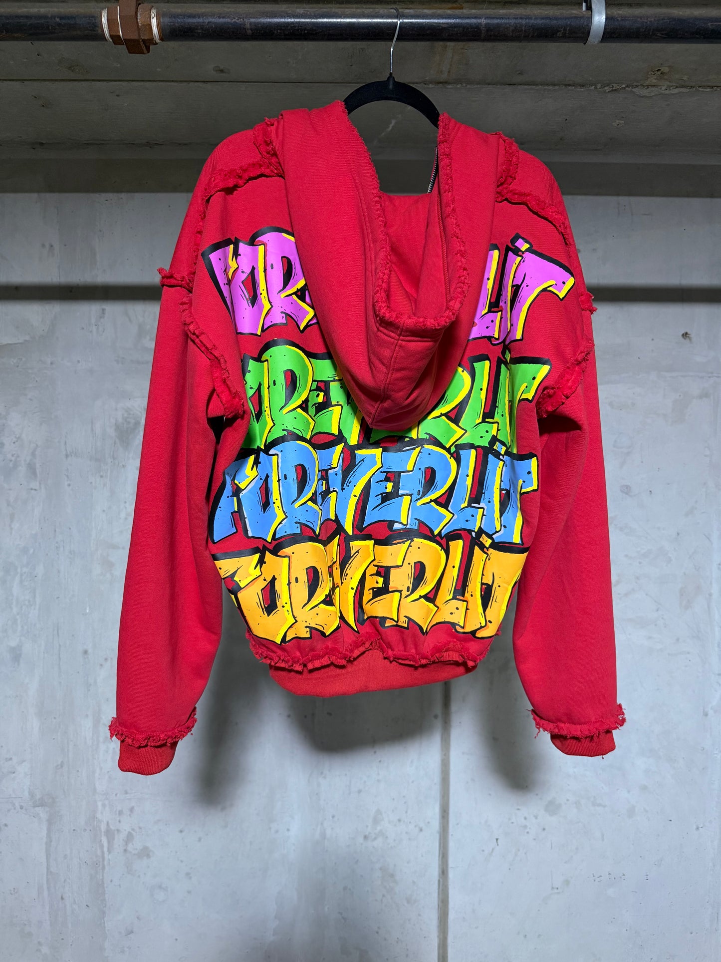GRAFFITI RED ZIP UP