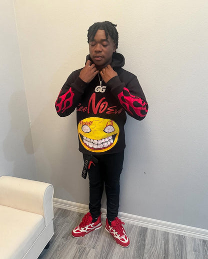 See no evil hoodie black